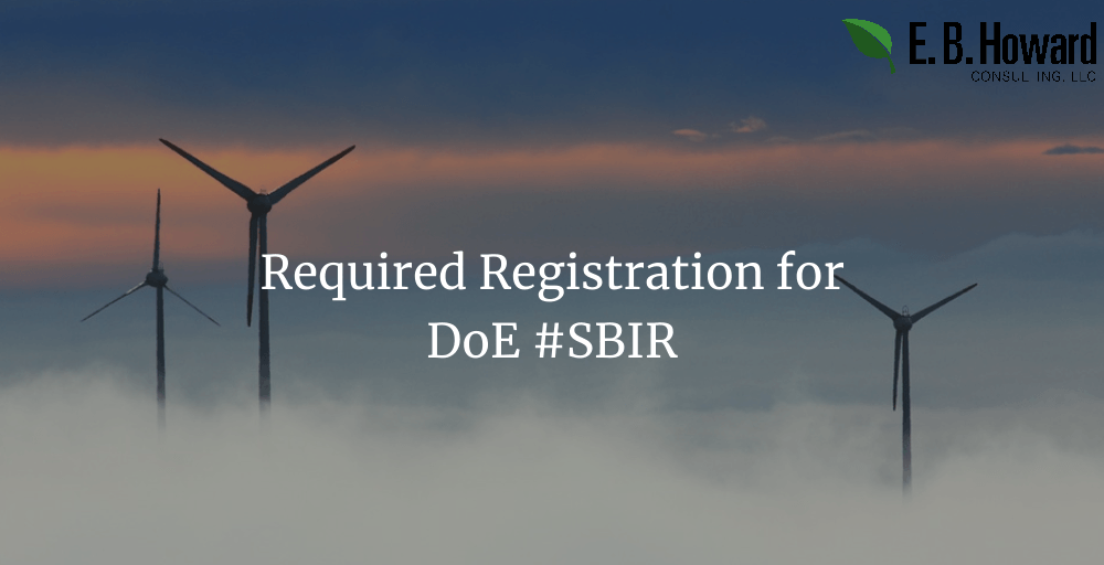 DOE SBIR Phase I Key Dates and other VIP details E.B. Howard Consulting